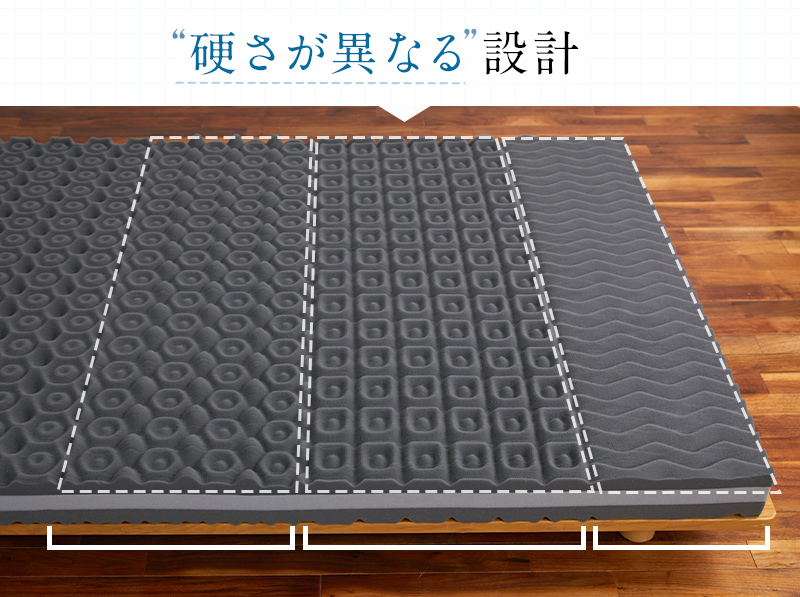 部位ごとに硬さが変わっていることが分かる