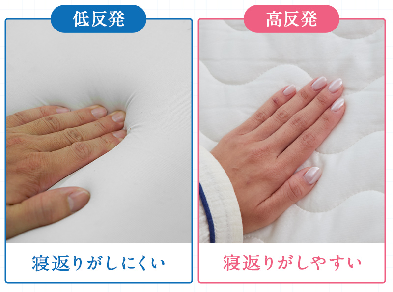 低反発と高反発の比較