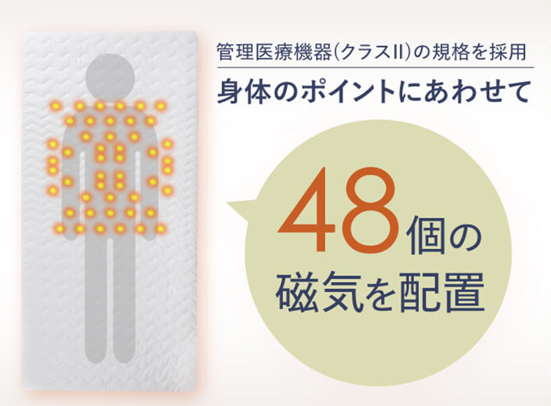 48個の磁気を配置